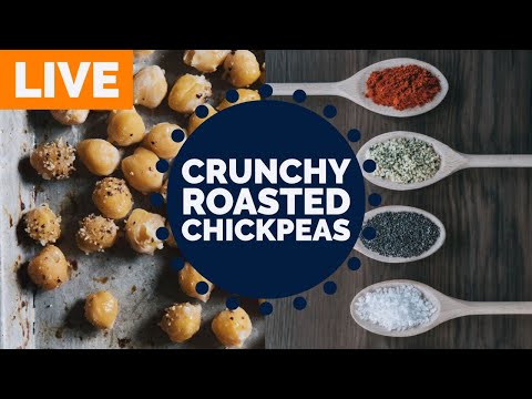 NETFLIX PARTY SNACKS | Easy Crunchy Roasted Chickpeas | Low Sodium Recipe