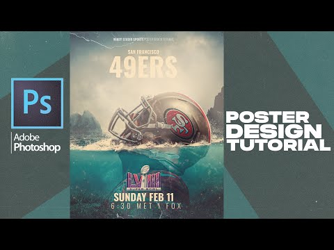 Creating Stunning 49ers Poster Design in Adobe Photoshop | Step-by-Step Tutorial