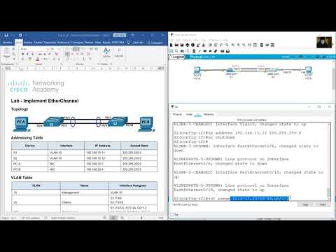 6.4.2 Lab - Implement Etherchannel