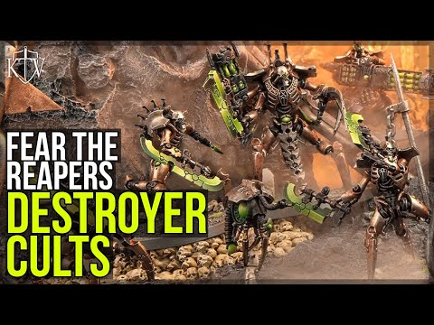 Necron Destroyer Cult Rules Sneak Peak + Lokhust Heavy Destroyer Weapon Profiles!