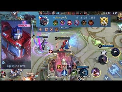 JS Optimus Prime tank gameplay X HighScore Leomord Frostborn Paladin X Shunn :) Brody Lethal Fang