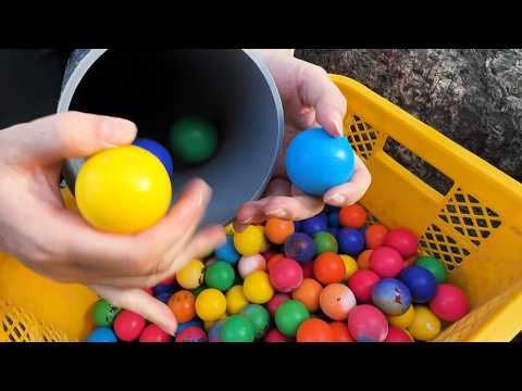 Marble Run ASMR: Line up 1000 marbles and break them
