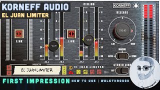 Video thumbnail for Great Limiter Plugin | Korneff Audio - El Juan Limiter - Walkthrough - How To Use - First Impression by Colorful Tones Studio