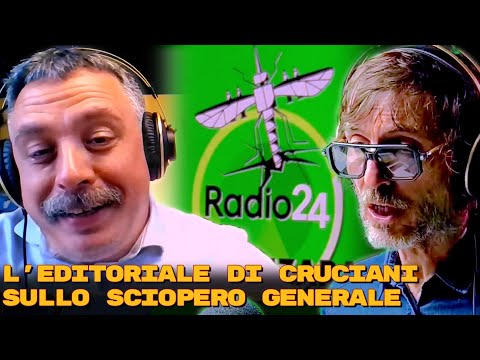Scontri e sciopero generale per la Flotilla: Cruciani va ai matti - La Zanzara 2.10.2025