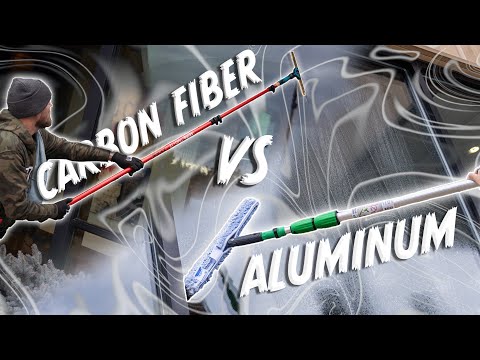 Carbon Fiber vs Aluminum Poles: The Window Cleaner's Guide