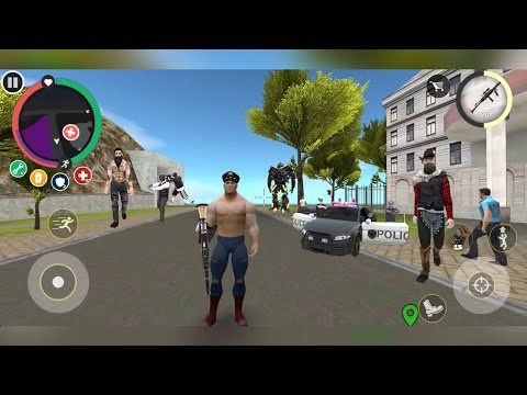 Rope Hero Vice Town - (Rope Hero with Police Hat & RPG Launcher) Android GamePlay FHD