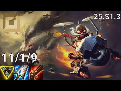 Corki ADC vs Vayne - EUW Master | Patch 25.S1.3