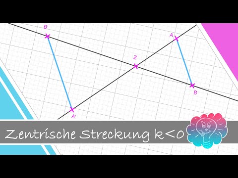 Zentrische Streckung mit negativem Streckungsfaktor k | Einfach Easy - Mathe