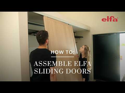 How to: assemble Elfa sliding doors