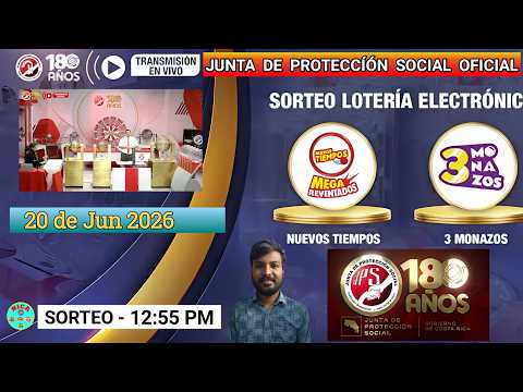 SORTEO TICA EN VIVO 12:55 PM Resultados Hoy Sabado 20 de Jun 2026 | JPS #Tica #Nica