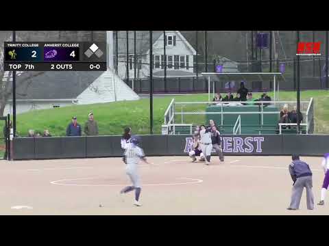 Softball: Amherst vs. Trinity Highlights (4/16/22)