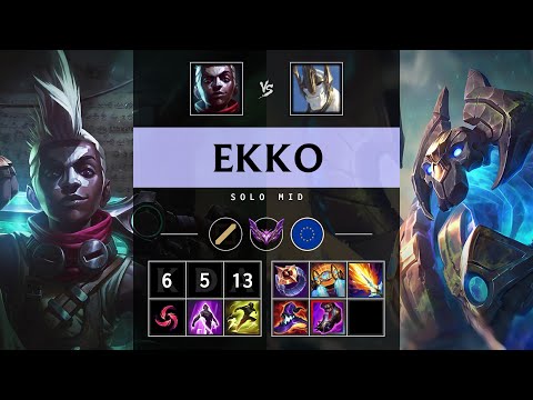 Ekko Mid vs Galio - EUW Master Patch 25.08