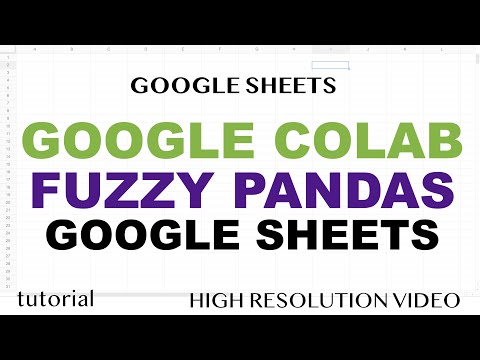 Google Colab Tutorial Google Sheets Read Write Data