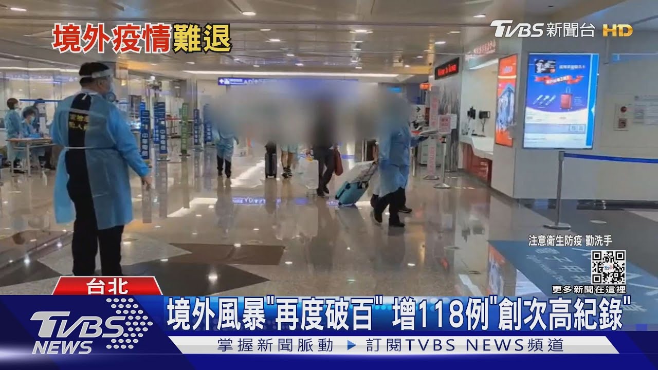境外風暴「再度破百」 增118例「創次高紀錄」