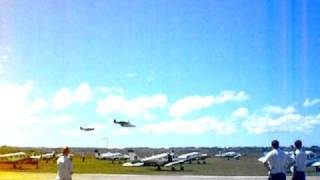 preview picture of video 'L39, Mustang Sally and Sea Fury Bad Attitude flypast 43 Air School'