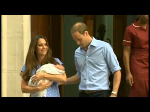 George Alexander Louis Royal Baby First public appearance   Part 1