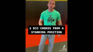 3 BJJ chokes from a standing position
