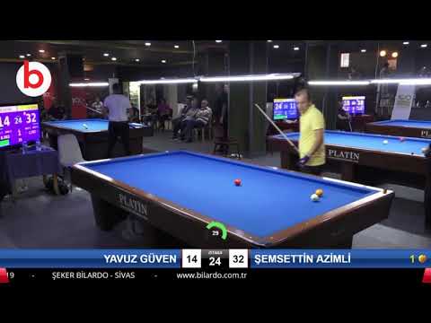 YAVUZ GÜVEN & ŞEMSETTİN AZİMLİ Bilardo Maçı - 4 EYLÜL BİLARDO ŞAMPİYONASI - SİVAS-2.TUR