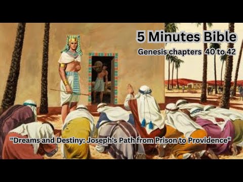5 Minutes Bible | Genesis 40 to 42 | #Jesus #Bible