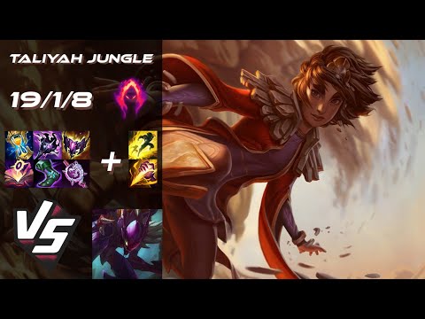 JUNGLE Taliyah vs Kha'Zix - EU Challenger Patch 14.22