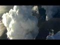 VOLCANO EXPLOSION: Steam cloud spews into. VOLCANO EXPLOSION: Steam cloud spews into.