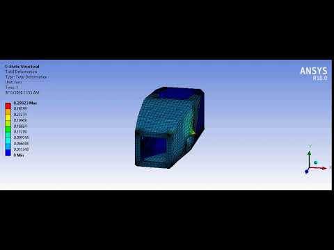 Total Deformation of CFRP Monocoque Chassis
