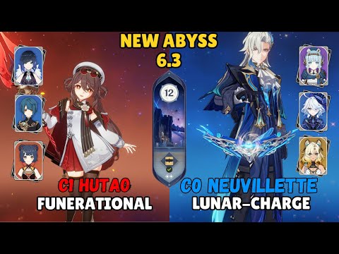 C1 HuTao Funerational & C0 Neuvillette Lunar Charge!! – NEW Abyss 6.3 | Genshin Impact