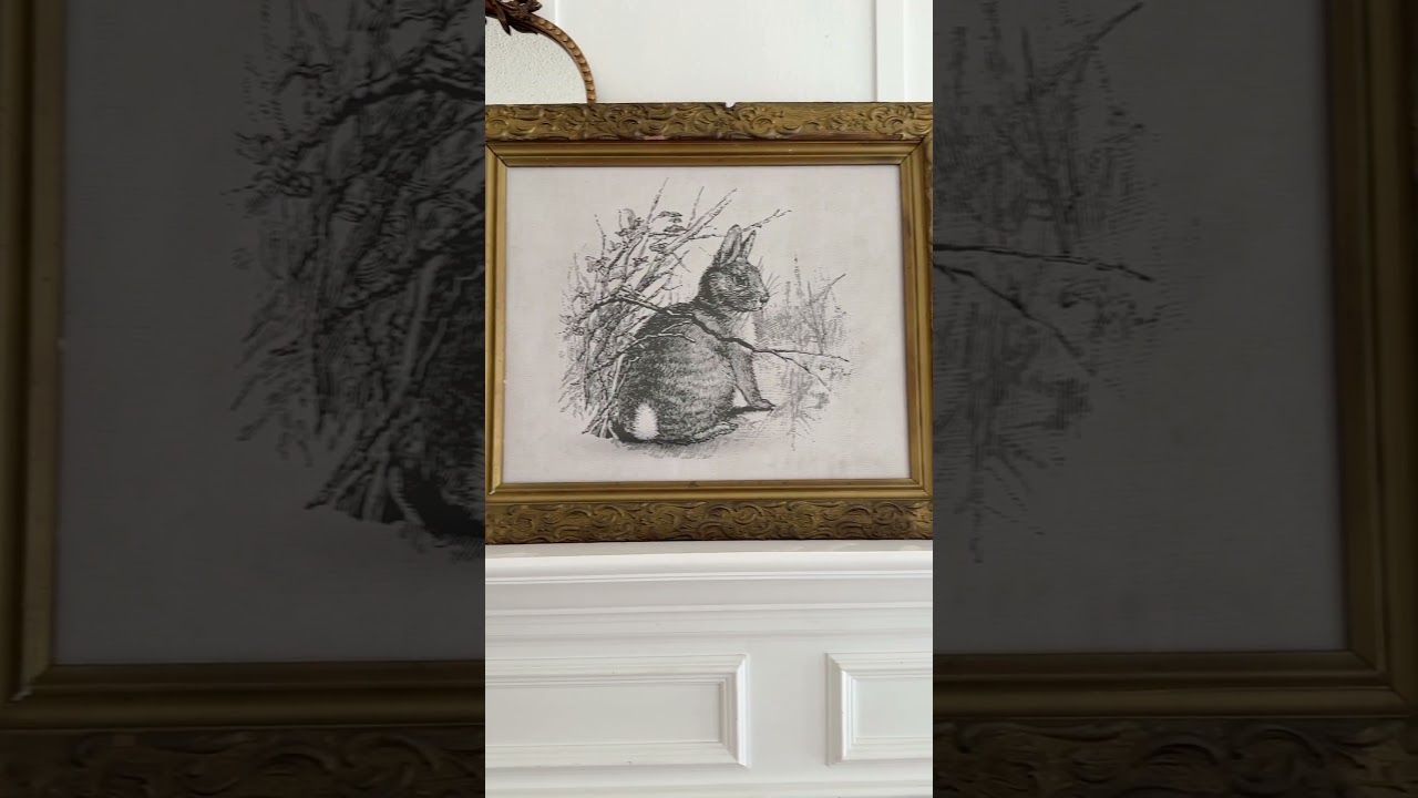 VINTAGE BUNNY PRINTABLE ART 🐇