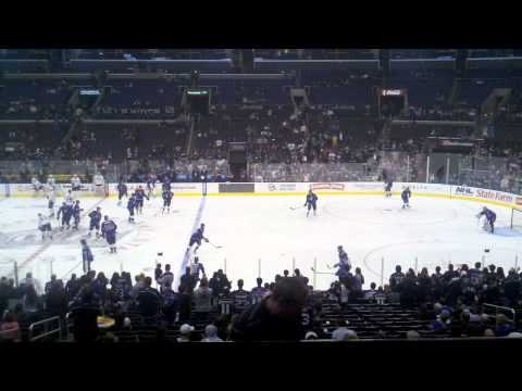 Logan at L.A. Kings vs. Stars  at Staples Oct 2011