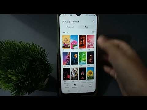 samsung galaxy A10 set home screen wallpaper