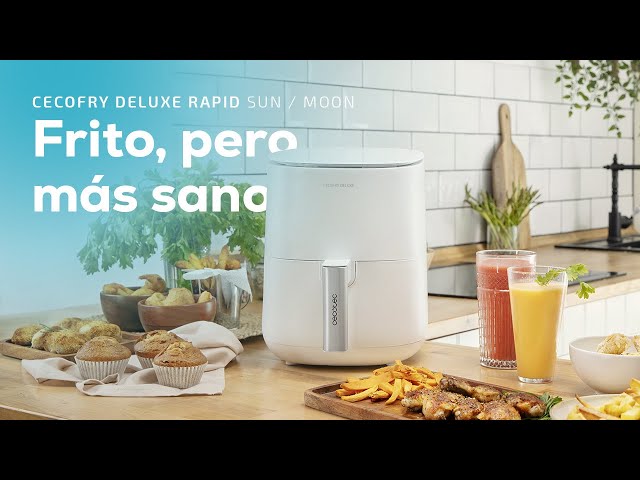 Cecotec Cecofry Deluxe Rapid Moon Freidora Dietética sin Aceite 2.5L 1400W video
