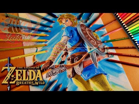 Drawing Link from the legend of zelda : breath of the wild l lookfishart Video