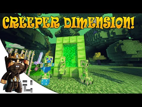 Insane Minecraft Mod: Enter Creeper Dimension