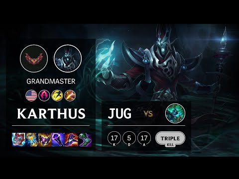 Karthus Jungle vs Hecarim - NA Grandmaster Patch 12.5