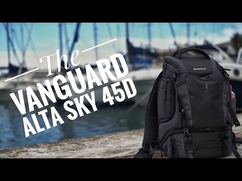 Vanguard Alta Sky 45D kuprinė skirta DSLR fotoaparatams ir dronams, Vidiniai matmenys (P x G x A) 10 1/4 x 7 1/2 x 17 3/4 mm, Pilkas, Uždangalas nuo lietaus video