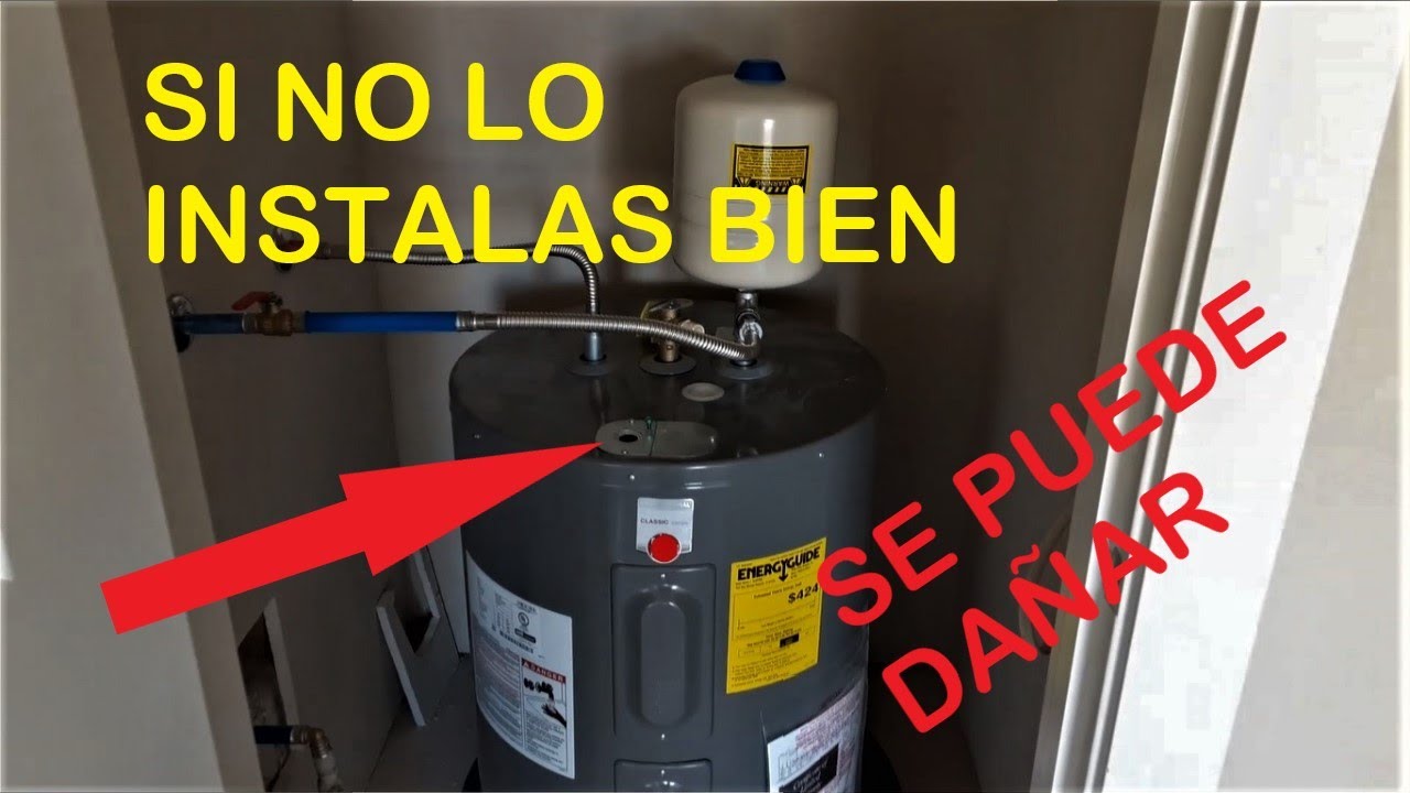Instalacion de un calentón de agua electrico.(Boiler electrico)