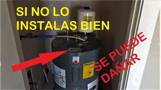 Instalacion de un calentón de agua electrico.(Boiler electrico)