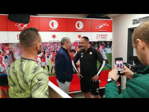 Na návštěvě u fotbalistů SK Slavia Praha