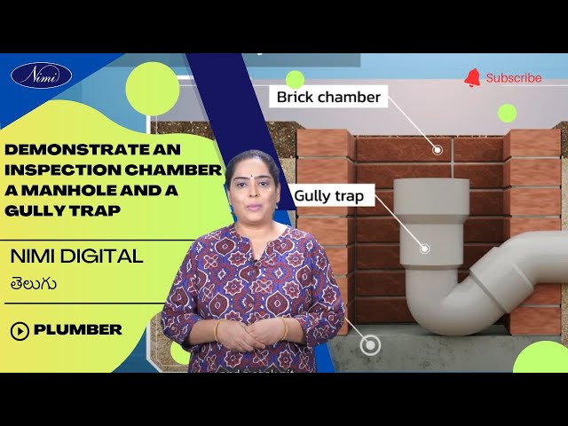Demonstrate an inspection chamber , a manhole and a gully trap