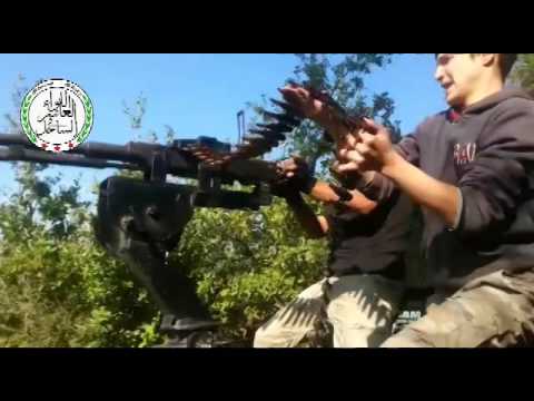 استهداف طرق إمداد قوات النظام على جبهة كفرية في ريف اللاذقية بواسطة رشاش دوشكا من قبل اللواء العاشر في الساحل