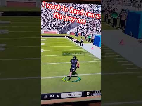 work to hard can u fkn pay me #fyp #shorts #ncaa25 #xbox #fortheboys #new #gaming #football