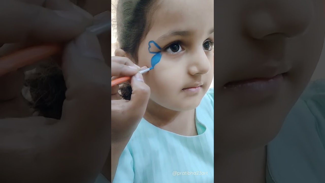 #butterfly 🦋 FACE PAINTING 🎨🖌️👩🏻‍🎨😍😍 #shorts #trending #viral