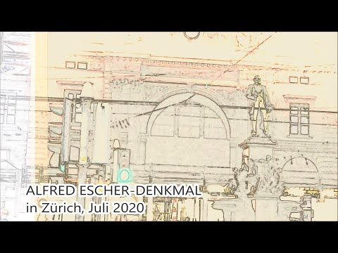 Alfred Escher-Denkmal in Zürich & Bahnhofstrasse | Juli 2020