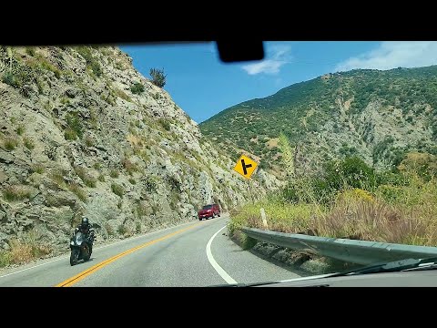 Driving the scenic California State Route 39 in Azusa to Crystal Lake - San Gabriel Mountains