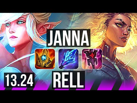 JANNA & Draven vs RELL & Karthus (SUP) | 1/2/20, 400+ games | EUW Master | 13.24