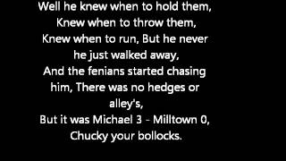 Rab C - Michael 3 Milltown 0 - Lyrics