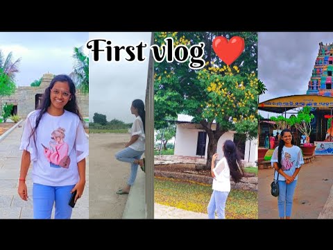 Vlog1|My first vlog ❤️|sarala-devi|alampur,papanasi, Beachpalli 🧳
