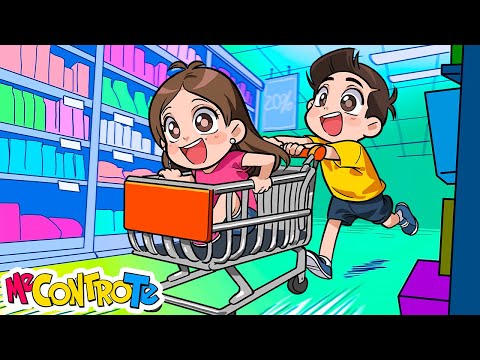 GARA DI CARRELLI NEL SUPERMERCATO!!