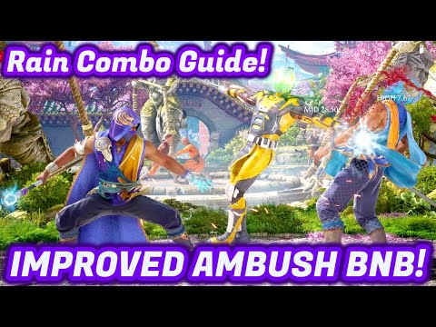 Rain’s Improved Combos w/ Ambush Kameos! - Mortal Kombat 1 “Rain” Gameplay Breakdown Combo Guide