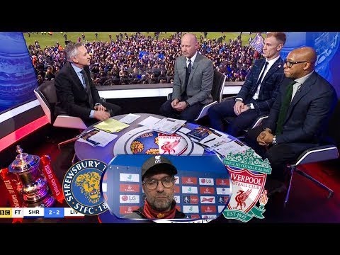 Ian Wright reacts to Klopp Angry reaction 🤬 Shrewsbury 2-2 Liverpool